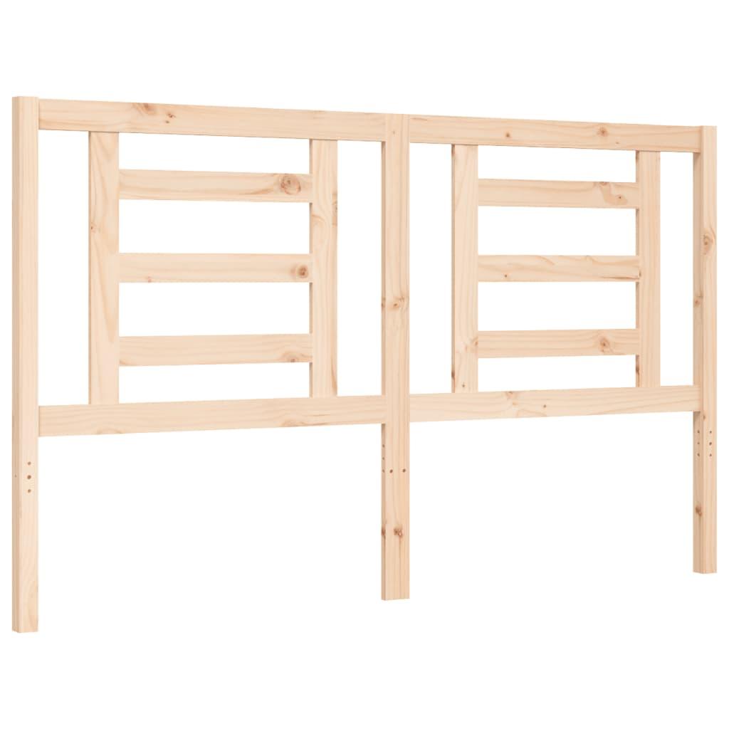 Bed Frame without Mattress 150x200 cm Solid Wood Pine