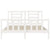 Bed Frame without Mattress White 150x200 cm Solid Wood Pine