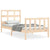 Bed Frame without Mattress 90x190 cm Solid Wood Pine