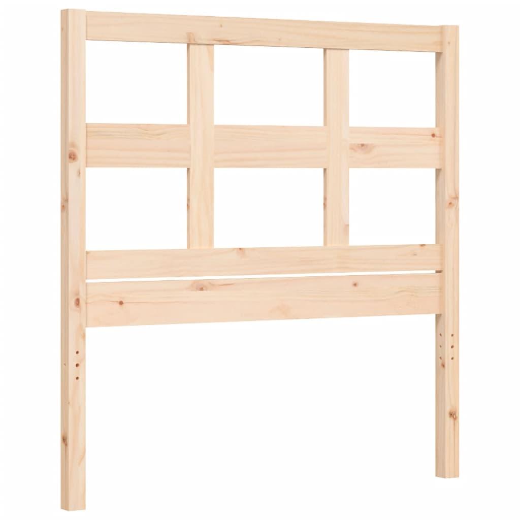 Bed Frame without Mattress 90x190 cm Solid Wood Pine