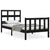 Bed Frame without Mattress Black 90x190 cm Solid Wood Pine