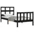 Bed Frame without Mattress Black 90x190 cm Solid Wood Pine