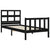 Bed Frame without Mattress Black 90x190 cm Solid Wood Pine