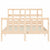 Bed Frame without Mattress 135x190 cm Solid Wood Pine