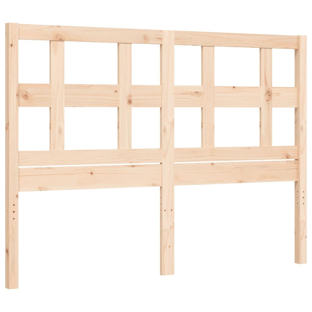 Bed Frame without Mattress 135x190 cm Solid Wood Pine