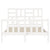 Bed Frame without Mattress White 135x190 cm Solid Wood Pine