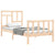 Bed Frame without Mattress 90x190 cm Solid Wood Pine