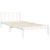 Bed Frame without Mattress White 90x190 cm Solid Wood Pine