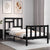 Bed Frame without Mattress Black 90x190 cm Solid Wood Pine