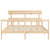 Bed Frame without Mattress 150x200 cm Solid Wood Pine