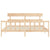 Bed Frame without Mattress 183x203 cm King Solid Wood Pine