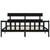 Bed Frame without Mattress Black 183x203 cm King Solid Wood Pine