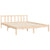 Bed Frame without Mattress 150x200 cm Solid Wood Pine