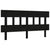 Bed Frame without Mattress Black 150x200 cm Solid Wood Pine