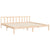 Bed Frame without Mattress 183x203 cm King Solid Wood Pine