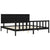 Bed Frame without Mattress Black 183x203 cm King Solid Wood Pine