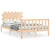 Bed Frame without Mattress 135x190 cm Solid Wood Pine