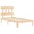 Bed Frame without Mattress 90x190 cm Solid Wood Pine