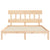 Bed Frame without Mattress 150x200 cm Solid Wood Pine