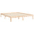 Bed Frame without Mattress 150x200 cm Solid Wood Pine