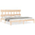 Bed Frame without Mattress 183x203 cm King Solid Wood Pine