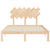 Bed Frame without Mattress 135x190 cm Solid Wood Pine