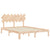 Bed Frame without Mattress 150x200 cm Solid Wood Pine