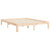 Bed Frame without Mattress 150x200 cm Solid Wood Pine