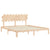 Bed Frame without Mattress 183x203 cm King Solid Wood Pine