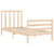 Bed Frame without Mattress 90x190 cm Solid Wood Pine