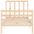 Bed Frame without Mattress 90x190 cm Solid Wood Pine