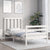 Bed Frame without Mattress White 90x190 cm Solid Wood Pine