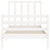 Bed Frame without Mattress White 90x190 cm Solid Wood Pine