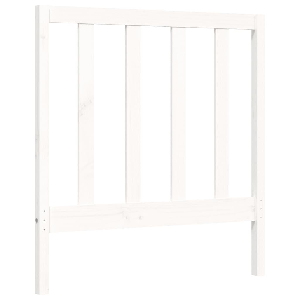 Bed Frame without Mattress White 90x190 cm Solid Wood Pine