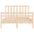 Bed Frame without Mattress 135x190 cm Solid Wood Pine