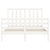 Bed Frame without Mattress White 135x190 cm Solid Wood Pine