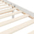 Bed Frame without Mattress White 135x190 cm Solid Wood Pine