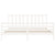 Bed Frame without Mattress White 183x203 cm King Solid Wood Pine