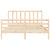 Bed Frame without Mattress 150x200 cm Solid Wood Pine