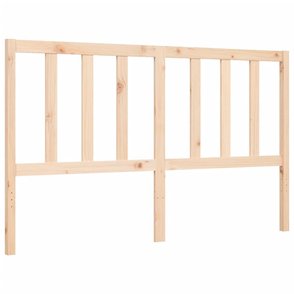 Bed Frame without Mattress 150x200 cm Solid Wood Pine