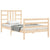 Bed Frame without Mattress 90x190 cm Solid Wood Pine