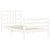 Bed Frame without Mattress White 90x190 cm Solid Wood Pine