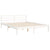 Bed Frame without Mattress White 135x190 cm Solid Wood Pine