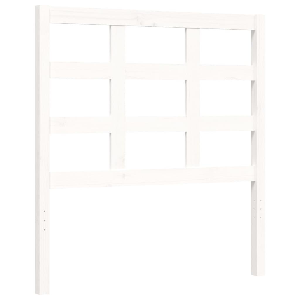 Bed Frame without Mattress White 90x190 cm Solid Wood