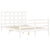 Bed Frame without Mattress White 135x190 cm Solid Wood