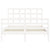 Bed Frame without Mattress White 135x190 cm Solid Wood