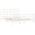 Bed Frame without Mattress White 150x200 cm Solid Wood