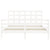 Bed Frame without Mattress White 150x200 cm Solid Wood
