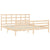 Bed Frame without Mattress 183x203 cm King Solid Wood