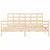 Bed Frame without Mattress 183x203 cm King Solid Wood